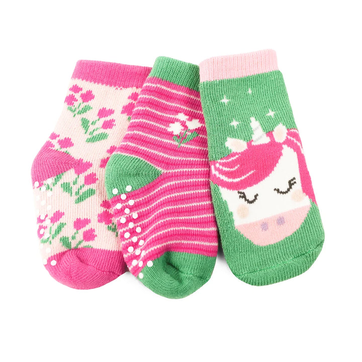 ZOOCCHINI Comfort Terry Socks 3-pk (Unity Unicorn)