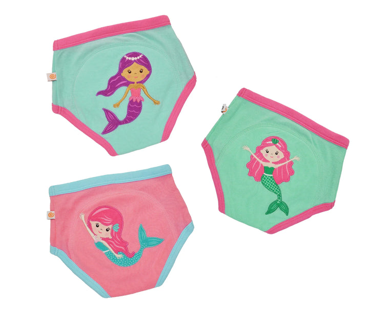 ZOOCCHINI Organic Potty Training Pants Set (Mermaids)