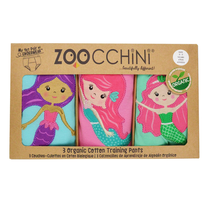 ZOOCCHINI Organic Potty Training Pants Set (Mermaids)