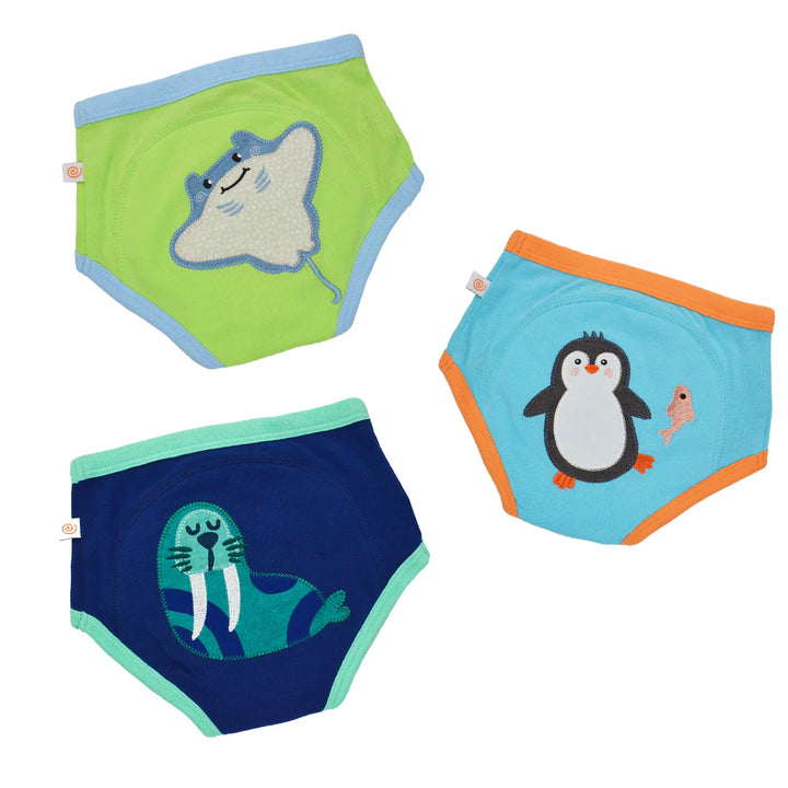 ZOOCCHINI Organic Potty Training Pants Set (Sea Crew)