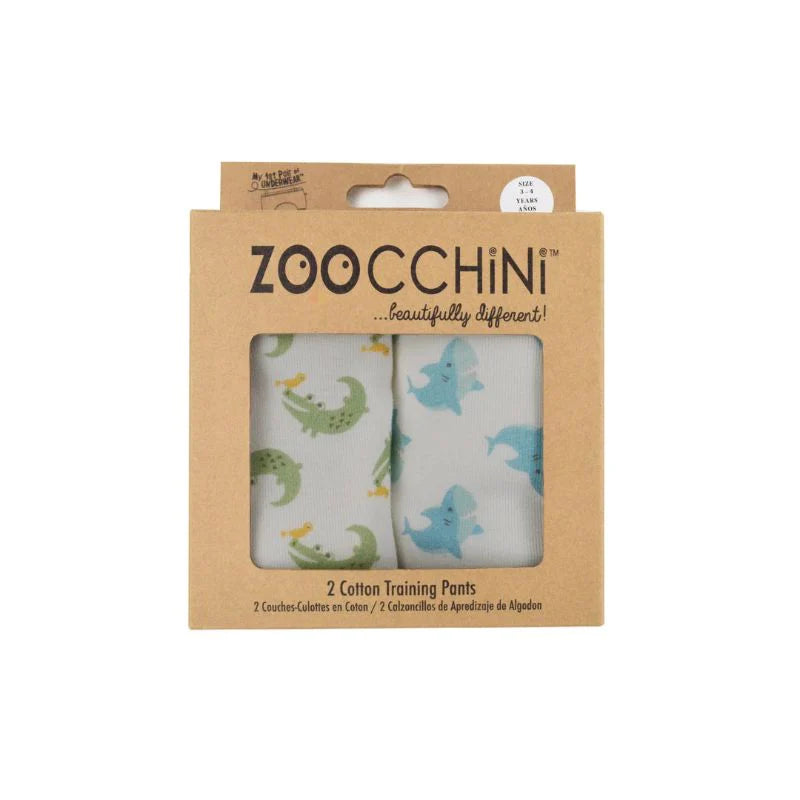 ZOOCCHINI Training Pants Set 2-pk (Alligator/Shark)
