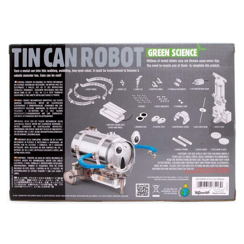 4M KidzRobotix Tin Can Robot-Toys & Learning-4M-031580 RO-babyandme.ca