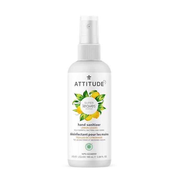 Attitude Hand Sanitizer Spray (Lemon Leaves - 100ml)-Health-Attitude-027582 LL-babyandme.ca
