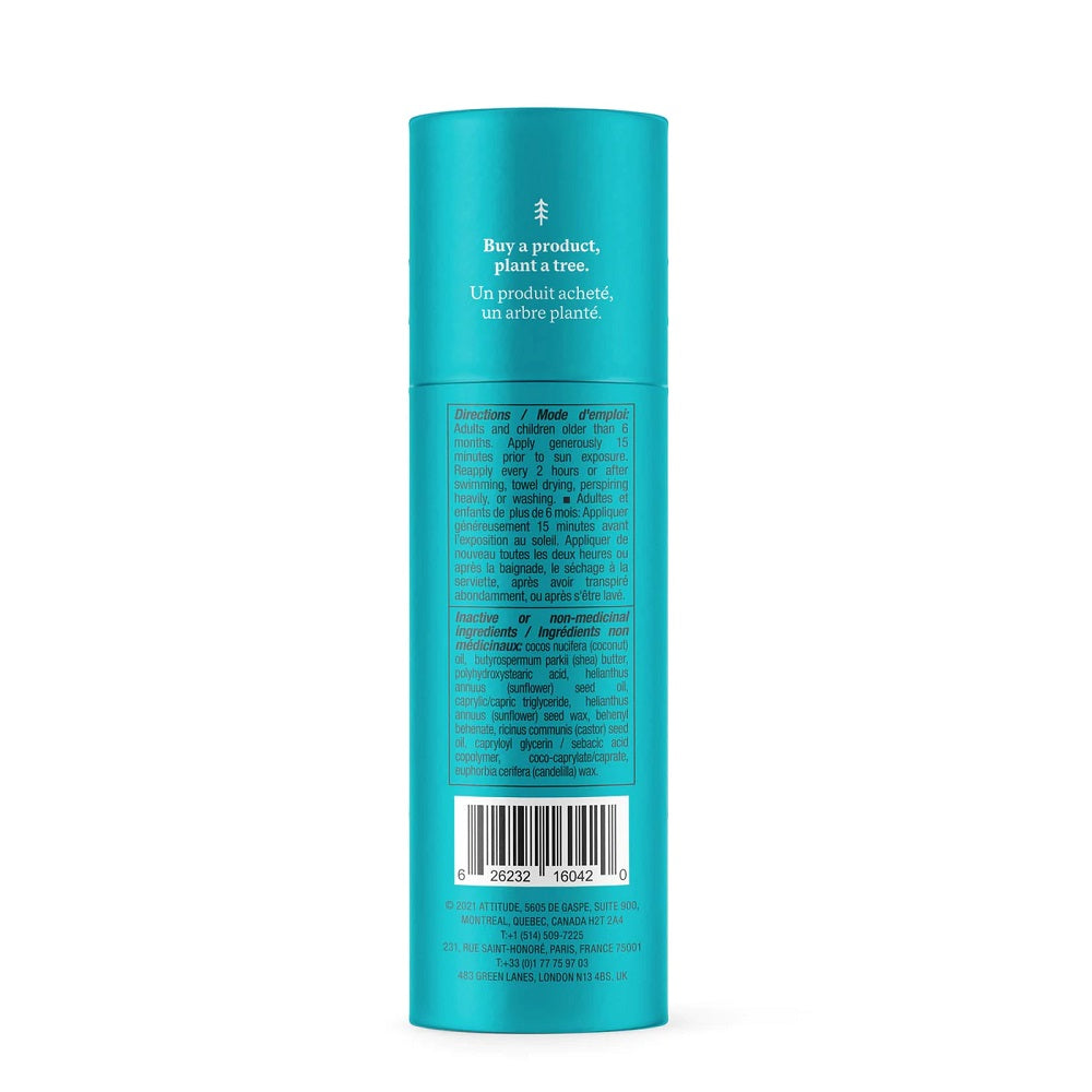 Attitude SPF30 Kids Face Stick Fragrance Free (30g)-Health-Attitude-030894-babyandme.ca