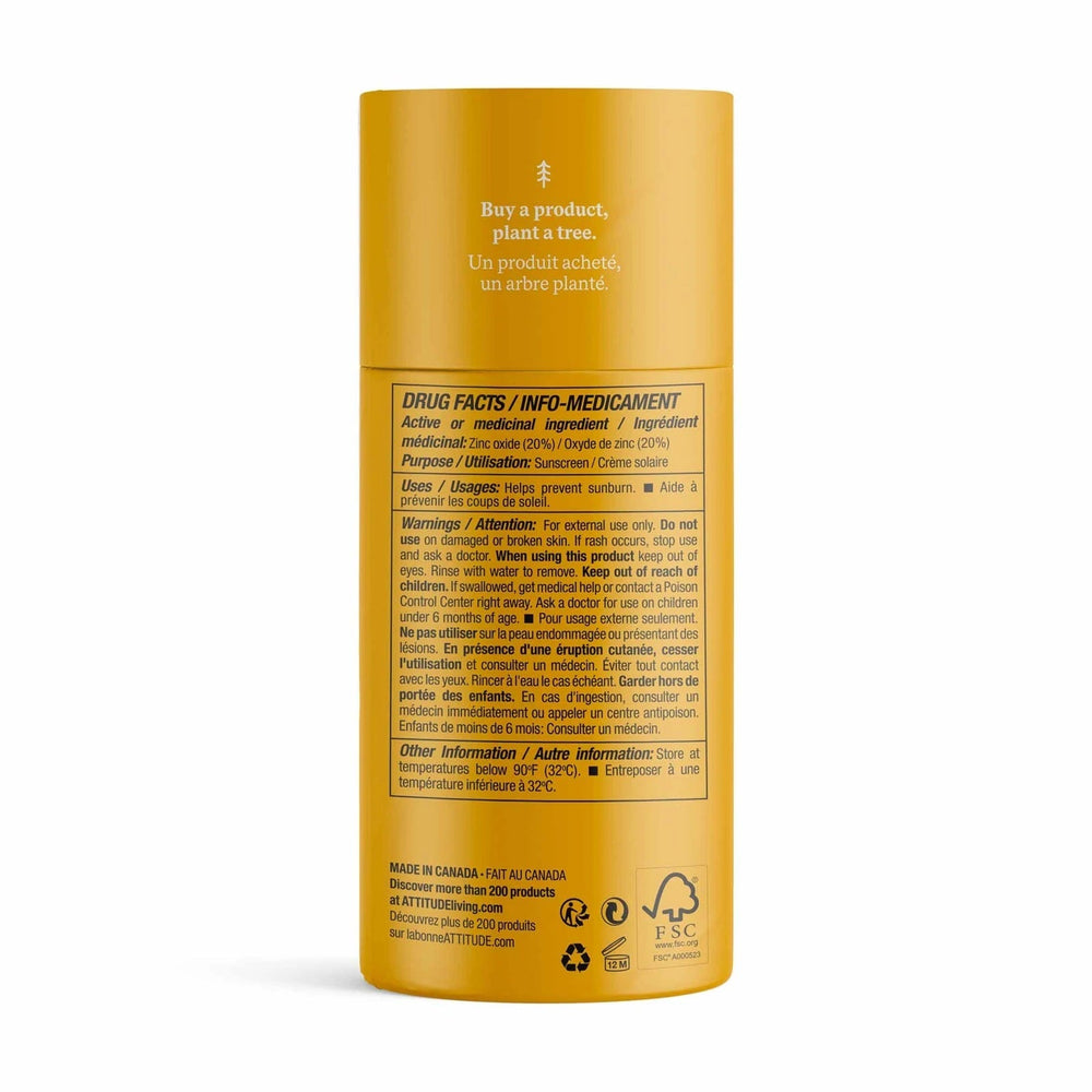 Attitude SPF30 Kids Sunscreen Stick Tropical (85g)-Health-Attitude-030895-babyandme.ca