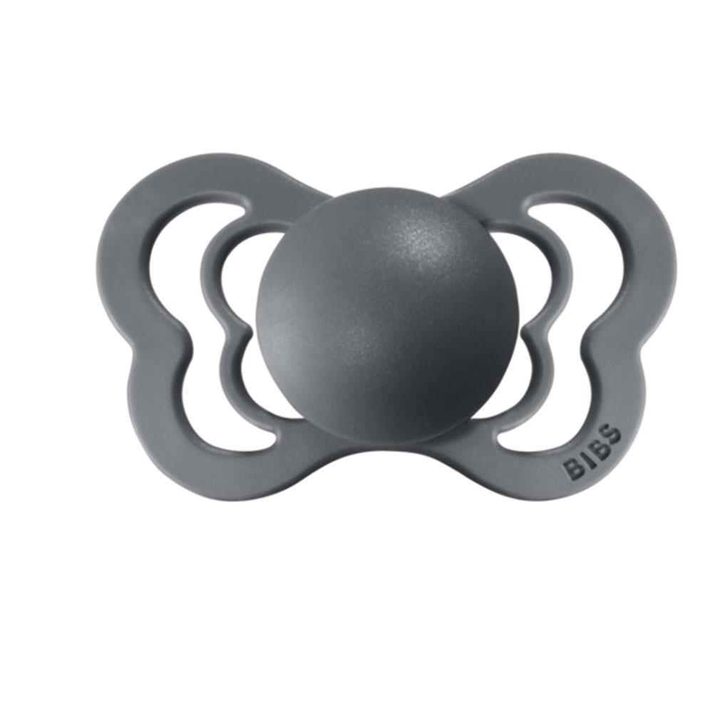 BIBS Couture Anatomical Latex Pacifier 2-Pack (Iron)-Health-BIBS--babyandme.ca
