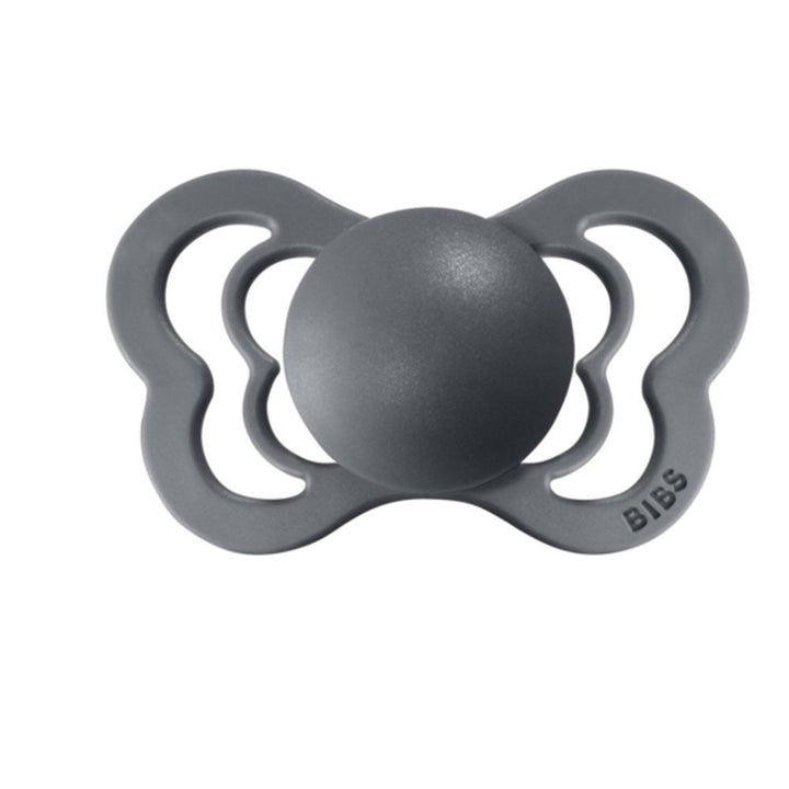 BIBS Couture Anatomical Latex Pacifier 2-Pack (Iron)-Health-BIBS--babyandme.ca