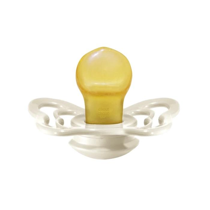 BIBS Couture Anatomical Latex Pacifier 2-Pack (Ivory)-Health-BIBS--babyandme.ca