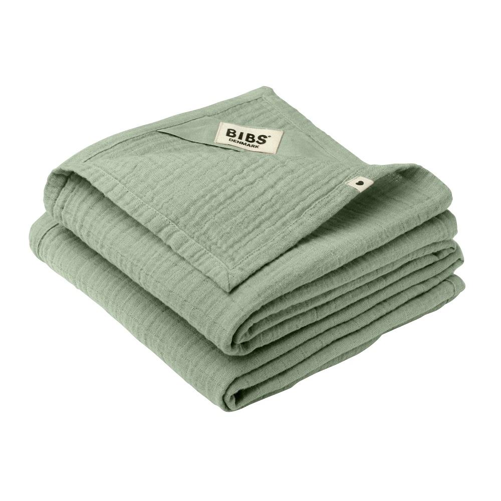 BIBS Cuddle Cloth Muslin 2-Pack (Sage)-Nursery-BIBS-030166 SG-babyandme.ca