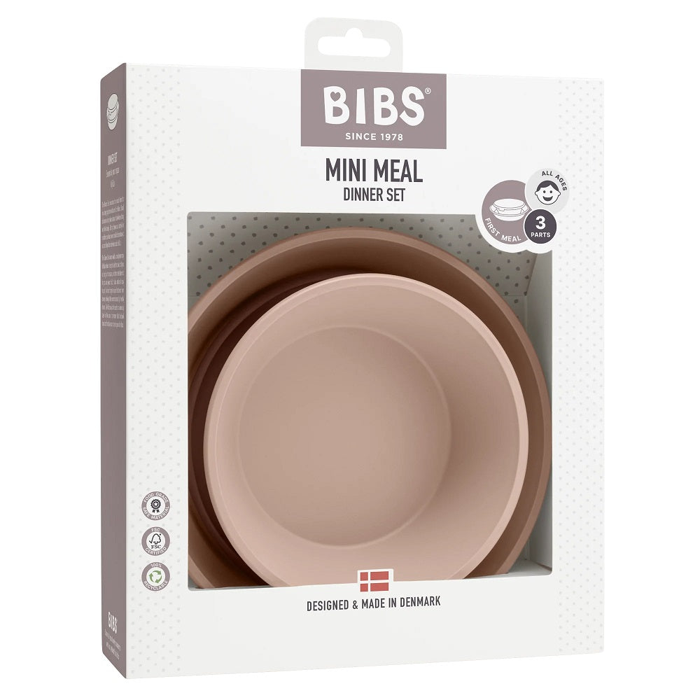 BIBS Dinner Set (Blush)-Feeding-BIBS-031431 BS-babyandme.ca