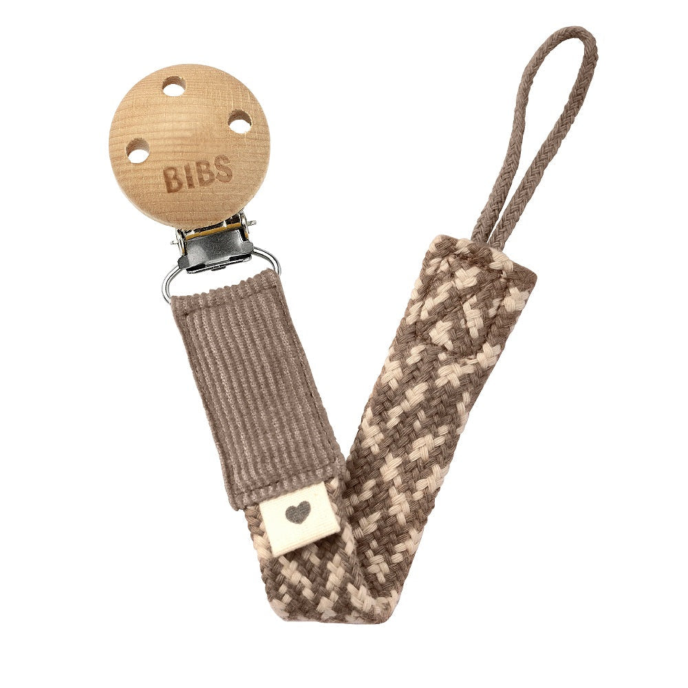 BIBS Paci Braid (Dark Oak/Vanilla)-Health-BIBS-030748 DV-babyandme.ca