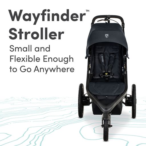 BOB Gear Wayfinder Jogging Stroller (Nightfall Black)-Gear-BOB Gear-031905 NF-babyandme.ca