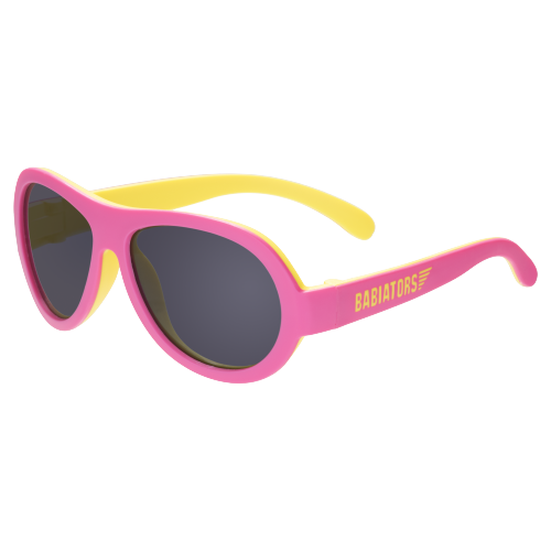 Babiators Aviator Sunglasses (Two Tone: Pink Limonade)-Apparel-Babiators--babyandme.ca