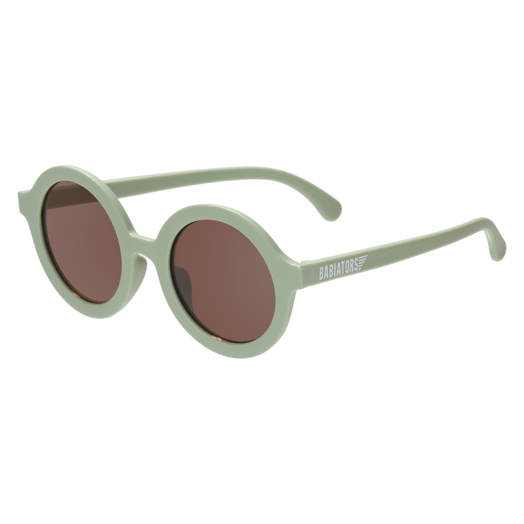 Babiators Euro Round Sunglasses (Limited Edition: All the Rage Sage)-Apparel-Babiators--babyandme.ca