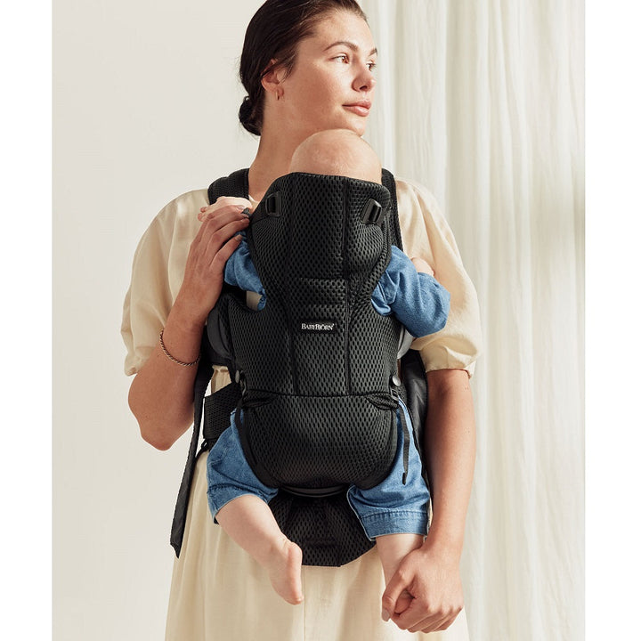 Baby Bjorn Baby Carrier Free 3D Mesh (Black)-Gear-Baby Bjorn-027501 BK-babyandme.ca