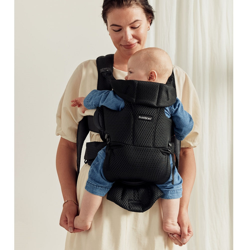 Baby Bjorn Baby Carrier Free 3D Mesh (Black)-Gear-Baby Bjorn-027501 BK-babyandme.ca