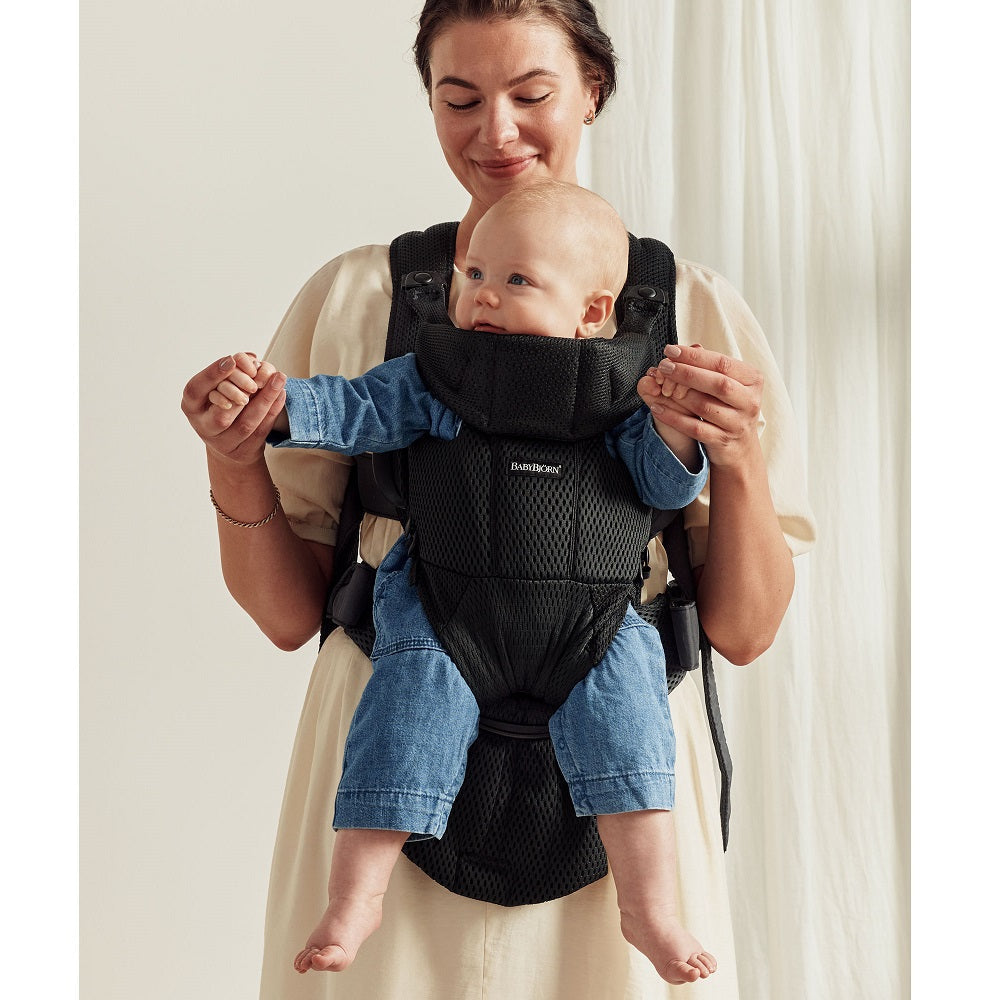 Baby Bjorn Baby Carrier Free 3D Mesh (Black)-Gear-Baby Bjorn-027501 BK-babyandme.ca