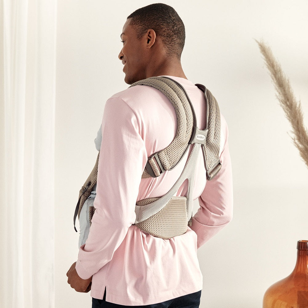 Baby Bjorn Baby Carrier Free 3D Mesh (Grey Beige)-Gear-Baby Bjorn-027501 BG-babyandme.ca
