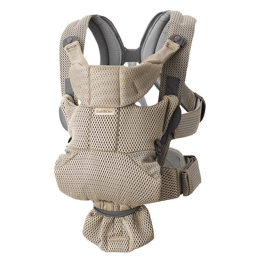 Baby Bjorn Baby Carrier Free 3D Mesh (Grey Beige)-Gear-Baby Bjorn-027501 BG-babyandme.ca