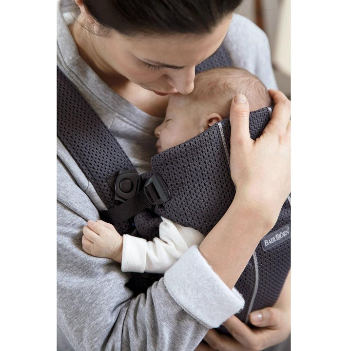 Baby Bjorn Baby Carrier Mini 3D Mesh (Anthracite)-Gear-Baby Bjorn-025537 MA-babyandme.ca