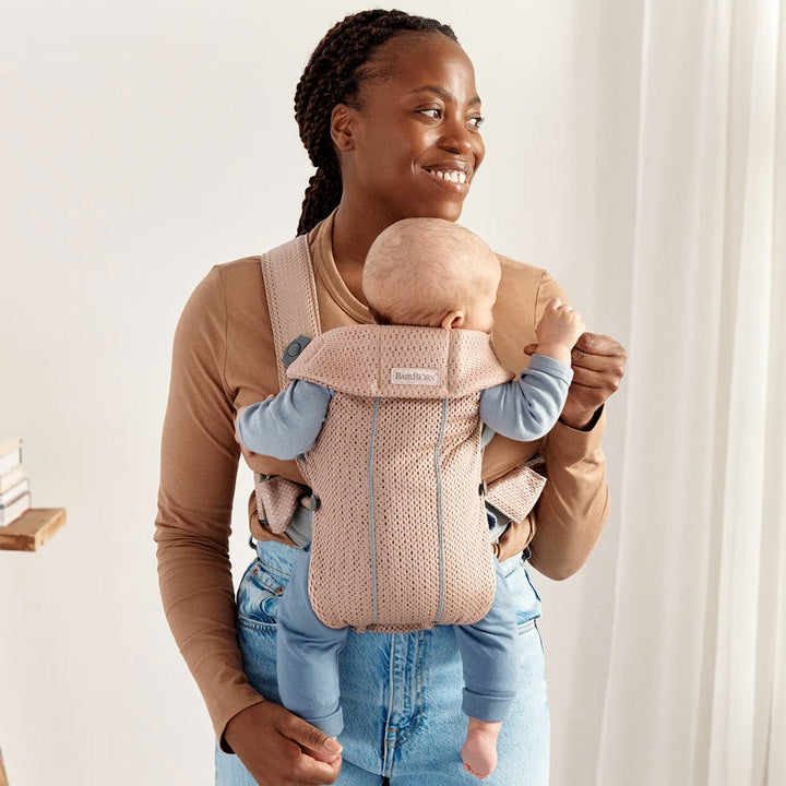 Baby Bjorn Baby Carrier Mini 3D Mesh (Dusty Pink)-Gear-Baby Bjorn-025537 DP-babyandme.ca