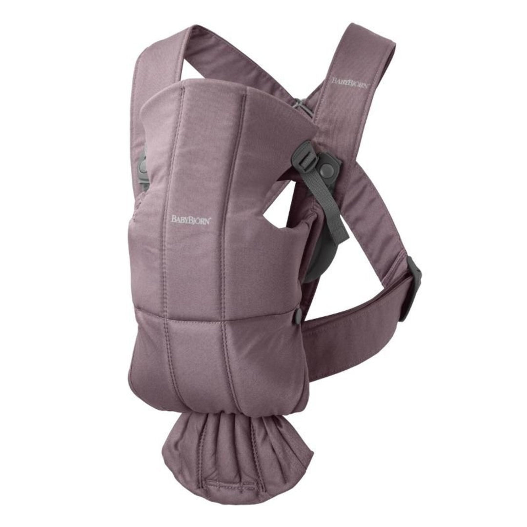 Baby Bjorn Baby Carrier Mini Cotton (Dark Purple)-Gear-Baby Bjorn-025537 DPP-babyandme.ca