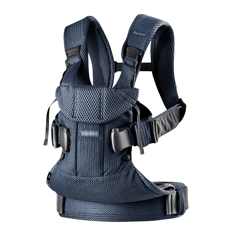 Baby Bjorn Baby Carrier One Air 3D Mesh (Navy Blue)-Gear-Baby Bjorn-026069 NY-babyandme.ca