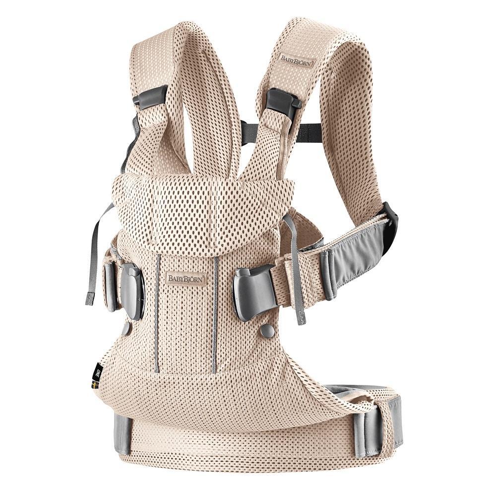 Baby Bjorn Baby Carrier One Air 3D Mesh (Pearly Pink)-Gear-Baby Bjorn-026069 PP-babyandme.ca