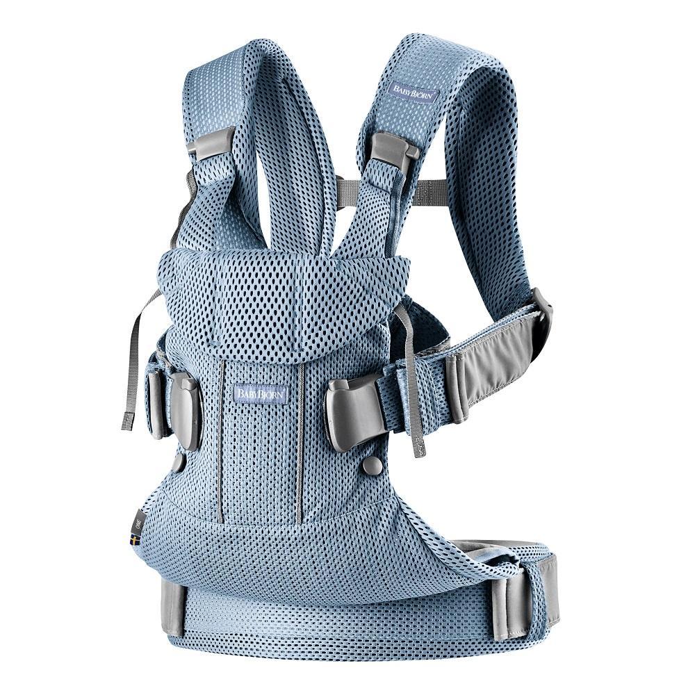 Baby Bjorn Baby Carrier One Air 3D Mesh (Slate Blue)-Gear-Baby Bjorn-026069 SB-babyandme.ca