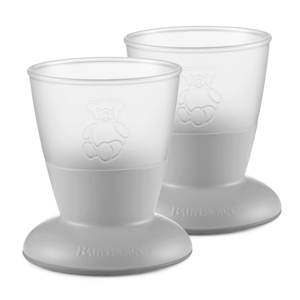 Baby Bjorn Baby Cup 2-Pack (Grey)-Feeding-Baby Bjorn-026163 GG-babyandme.ca