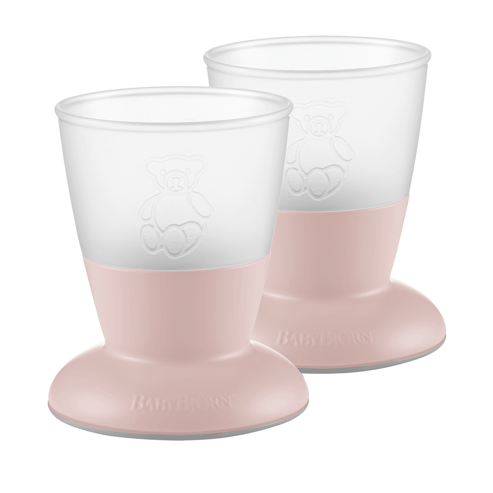 Baby Bjorn Baby Cup 2-Pack (Powder Pink)-Feeding-Baby Bjorn-026163 PP-babyandme.ca