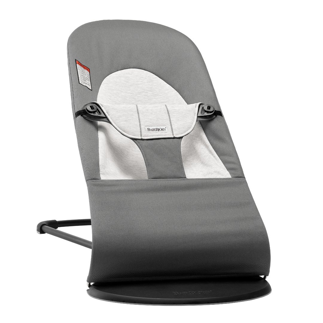 Baby Bjorn Bouncer Balance Soft Cotton/Jersey (Dark Grey/Grey/Black Frame)-Gear-Baby Bjorn-007507 GG-babyandme.ca