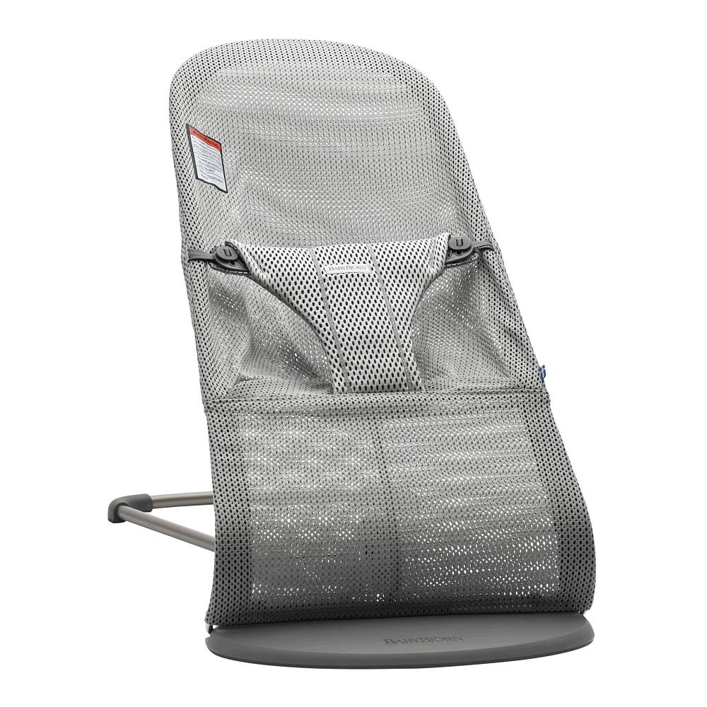 Baby Bjorn Bouncer Bliss 3D Mesh (Grey/Dark Grey Frame)-Gear-Baby Bjorn-025536 GY-babyandme.ca