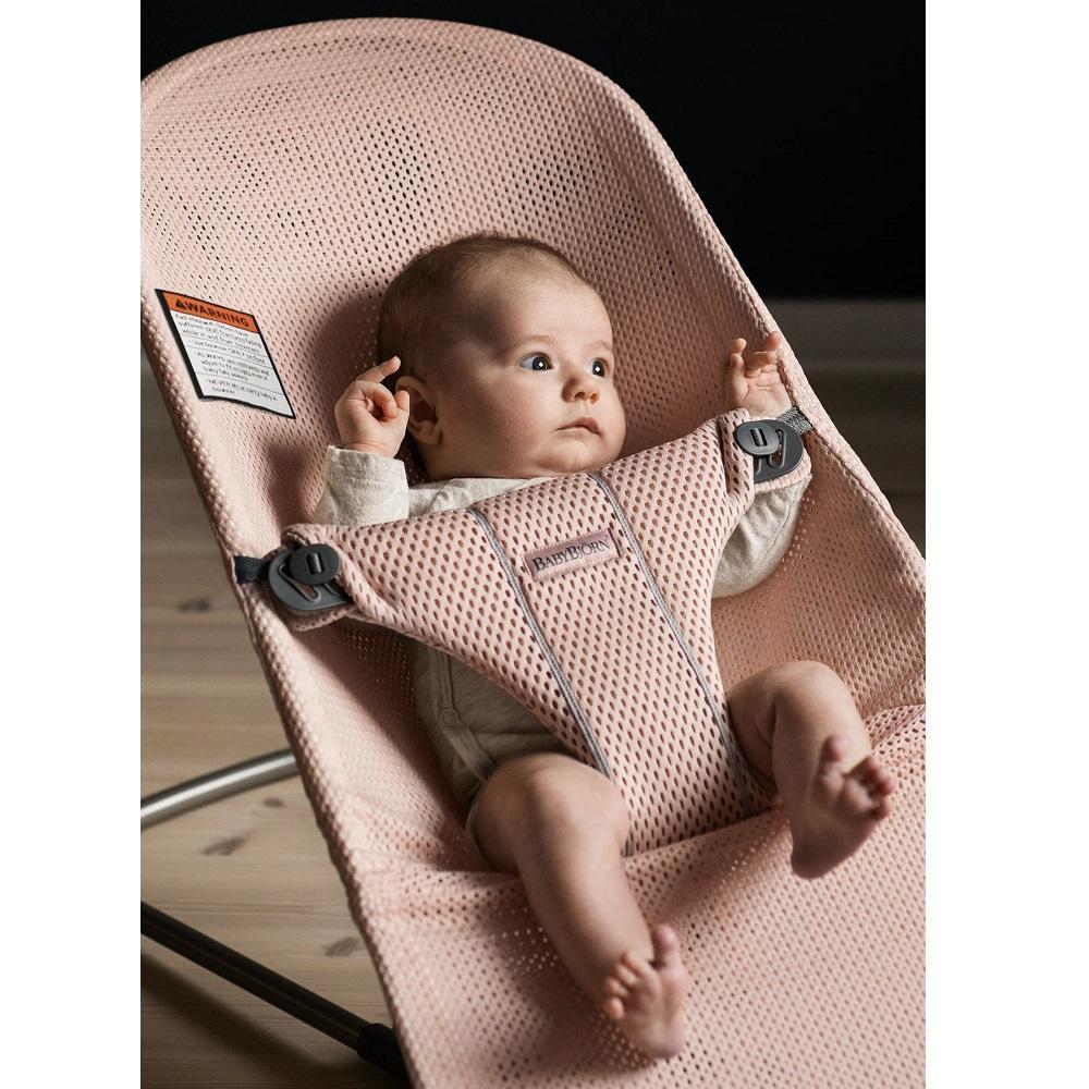Baby Bjorn Bouncer Bliss 3D Mesh (Pearly Pink/Dark Grey Frame)-Gear-Baby Bjorn-025536 PP-babyandme.ca