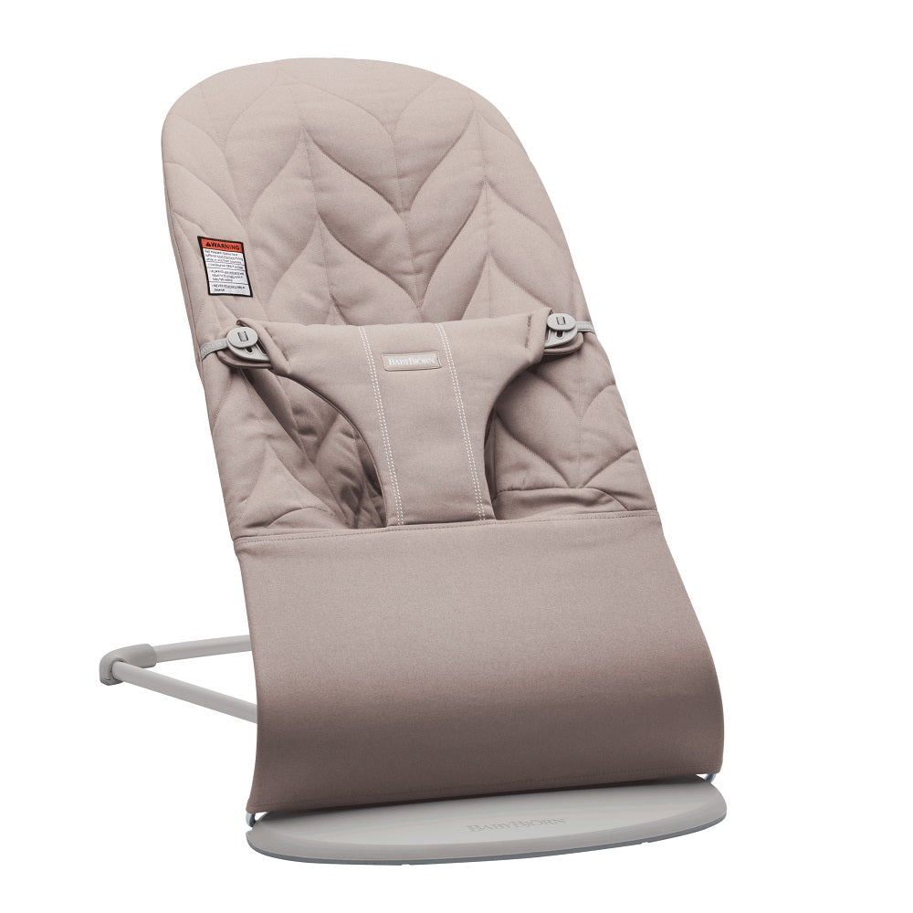 Baby Bjorn Bouncer Bliss Cotton Petal Quilt (Sand Grey/Light Grey Frame)-Gear-Baby Bjorn-031648 SG/LG-babyandme.ca