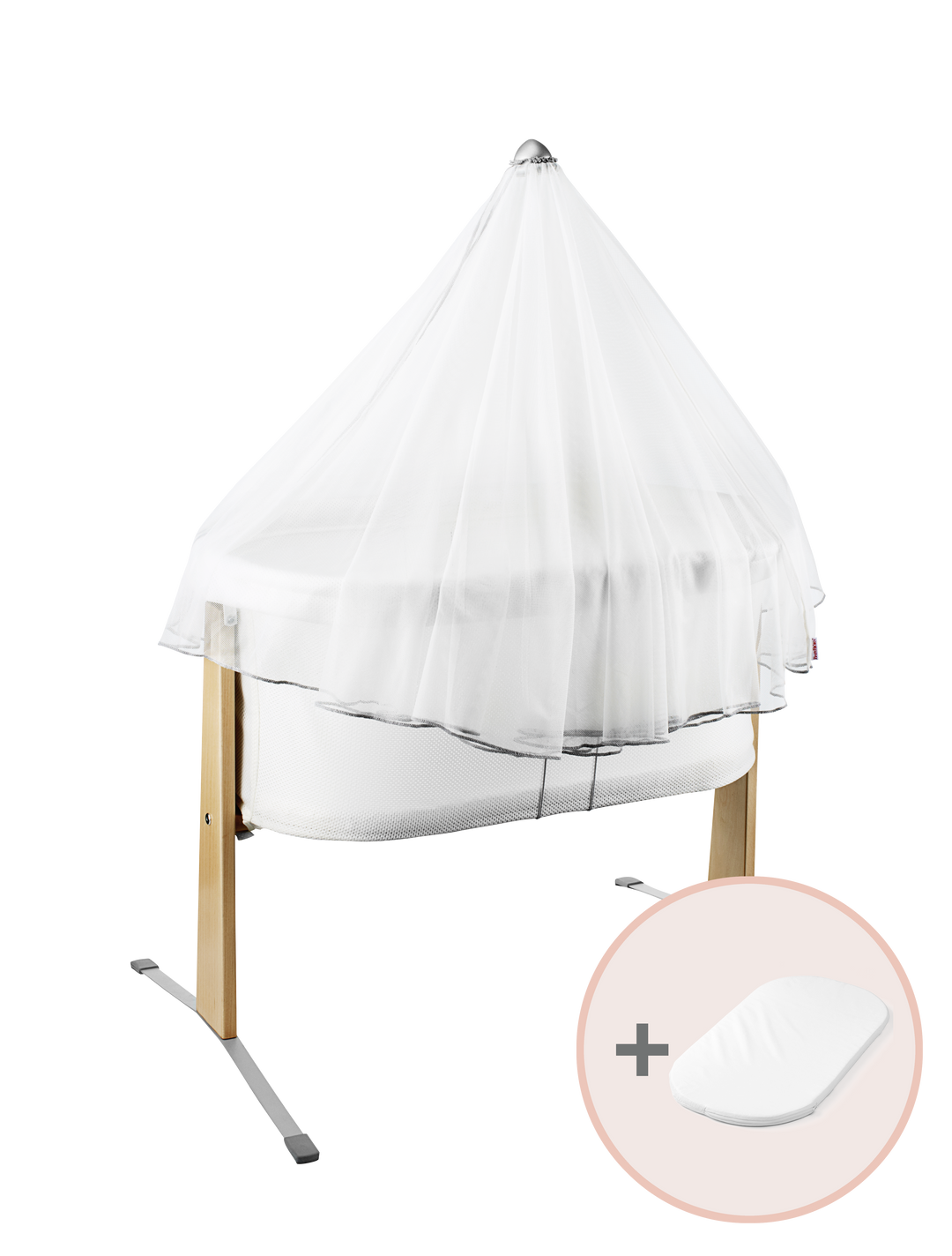 Baby Bjorn Cradle Bundle with fitted Sheet & Canopy-Nursery-Baby Bjorn-006531 BUN-babyandme.ca