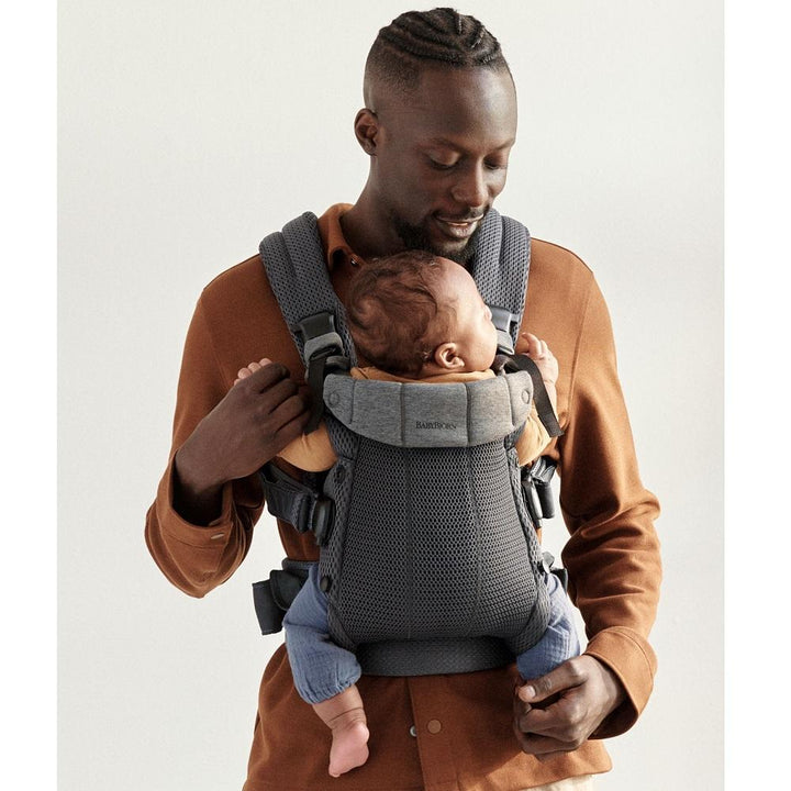 Baby Bjorn Harmony Carrier 3D Mesh (Anthracite)-Gear-Baby Bjorn-030037 AN-babyandme.ca