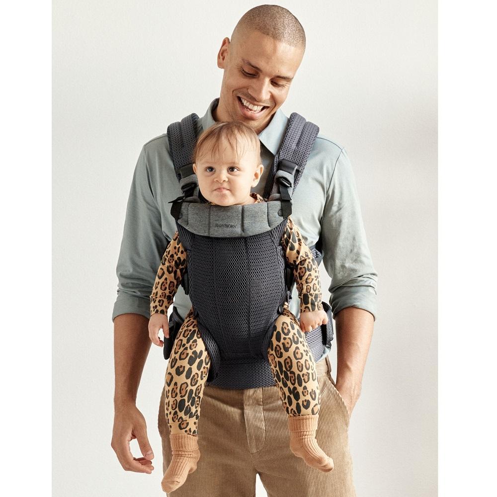 Baby Bjorn Harmony Carrier 3D Mesh (Anthracite)-Gear-Baby Bjorn-030037 AN-babyandme.ca