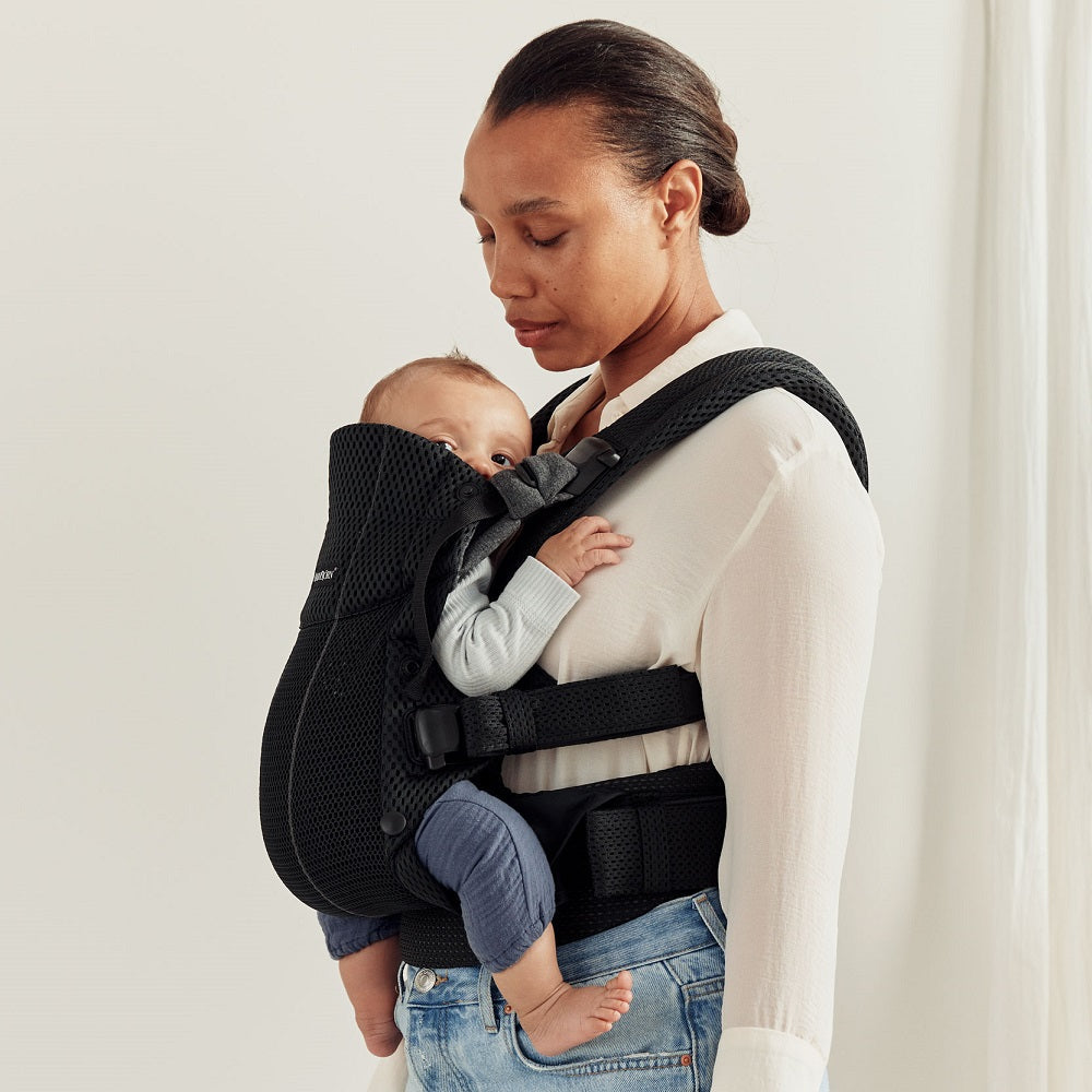 Baby Bjorn Harmony Carrier 3D Mesh (Black)-Gear-Baby Bjorn-030037 BK-babyandme.ca