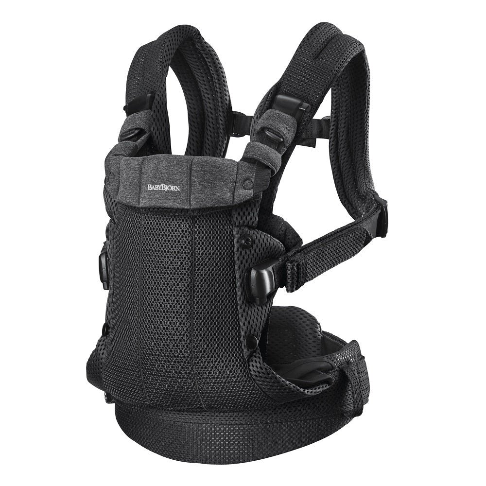 Baby Bjorn Harmony Carrier 3D Mesh (Black)-Gear-Baby Bjorn-030037 BK-babyandme.ca