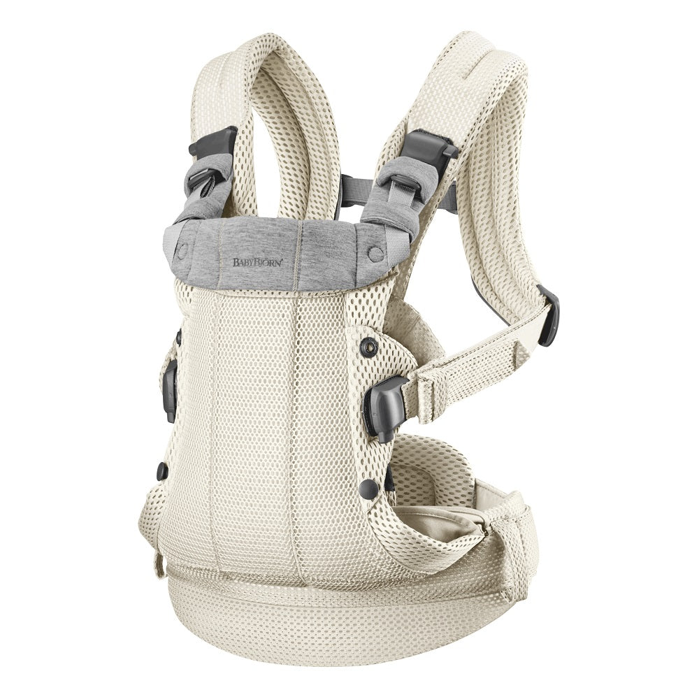 Baby Bjorn Harmony Carrier 3D Mesh (Cream)-Gear-Baby Bjorn-030037 CR-babyandme.ca