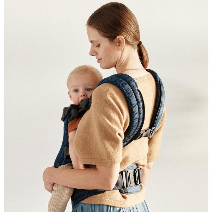 Baby Bjorn Harmony Carrier 3D Mesh (Navy Blue)-Gear-Baby Bjorn-030037 NY-babyandme.ca