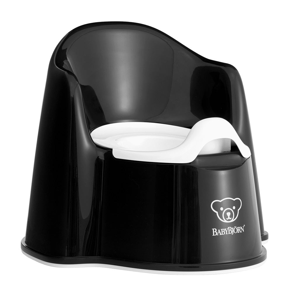 Baby Bjorn Potty Chair (Black/White)-Bath-Baby Bjorn-000033 BW-babyandme.ca