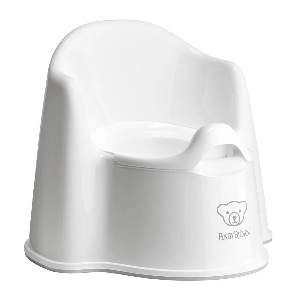 Baby Bjorn Potty Chair (White/Grey)-Bath-Baby Bjorn-000033-WH-babyandme.ca