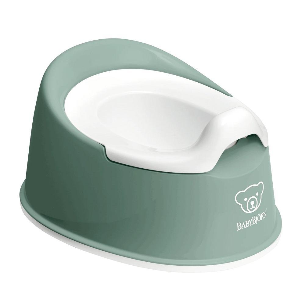 Baby Bjorn Smart Potty (Deep Green/White)-Bath-Baby Bjorn-026018 DG-babyandme.ca