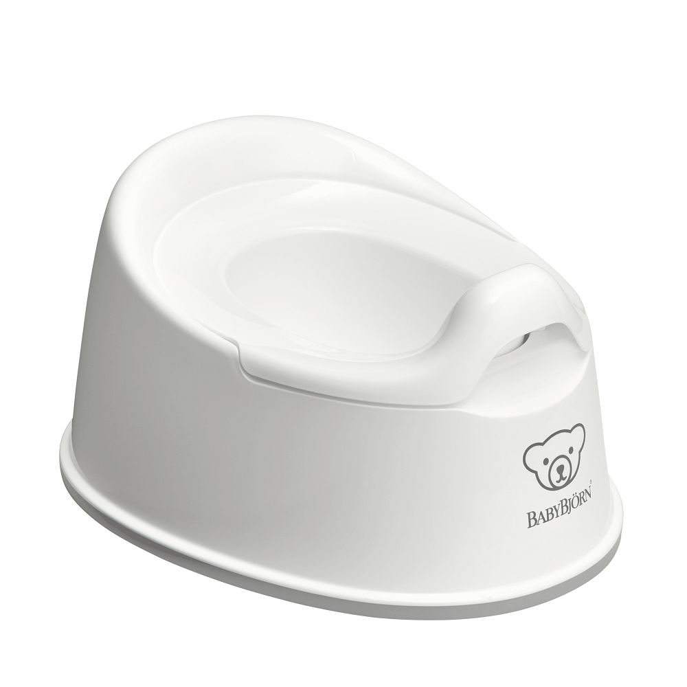 Baby Bjorn Smart Potty (White/Grey)-Bath-Baby Bjorn-026018 WH-babyandme.ca