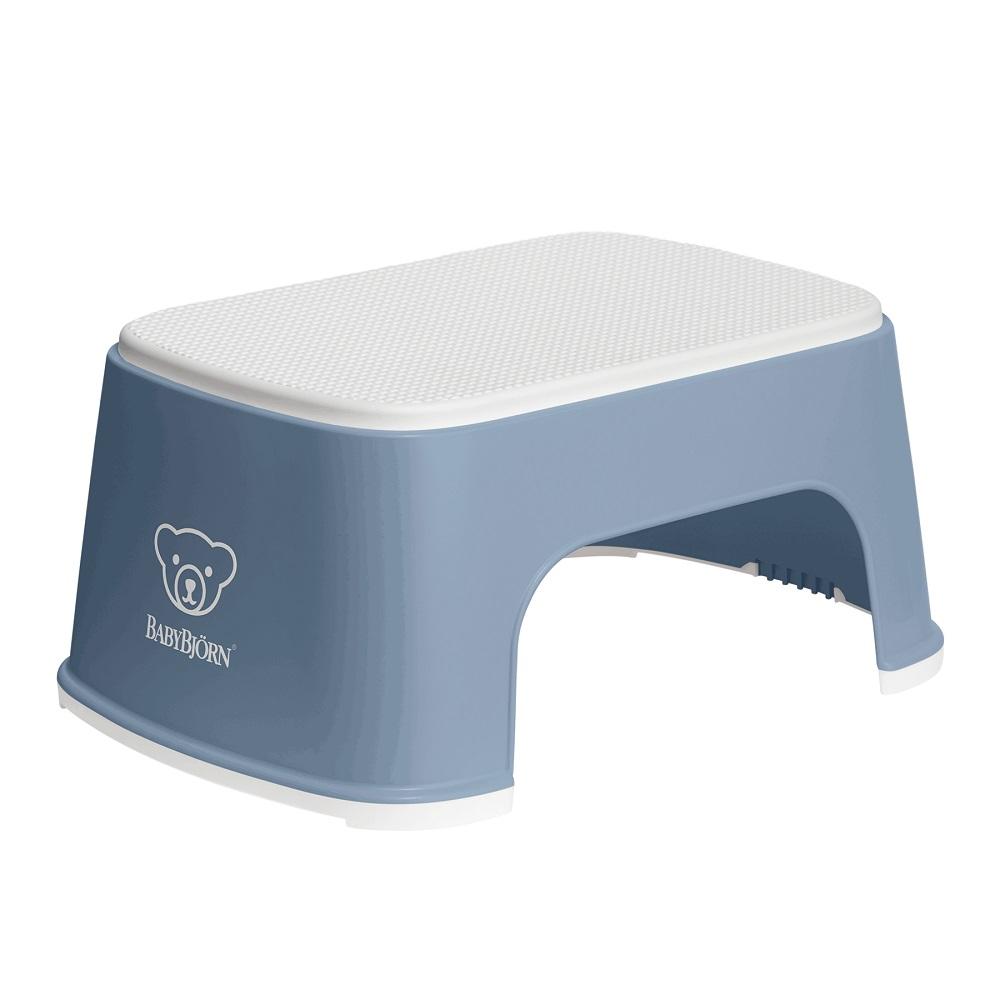 Baby Bjorn Step Stool (Deep Blue/White)-Bath-Baby Bjorn-000035 DB-babyandme.ca