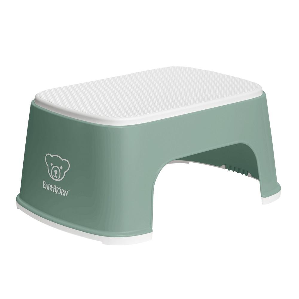 Baby Bjorn Step Stool (Deep Green/White)-Bath-Baby Bjorn-000035 DG-babyandme.ca