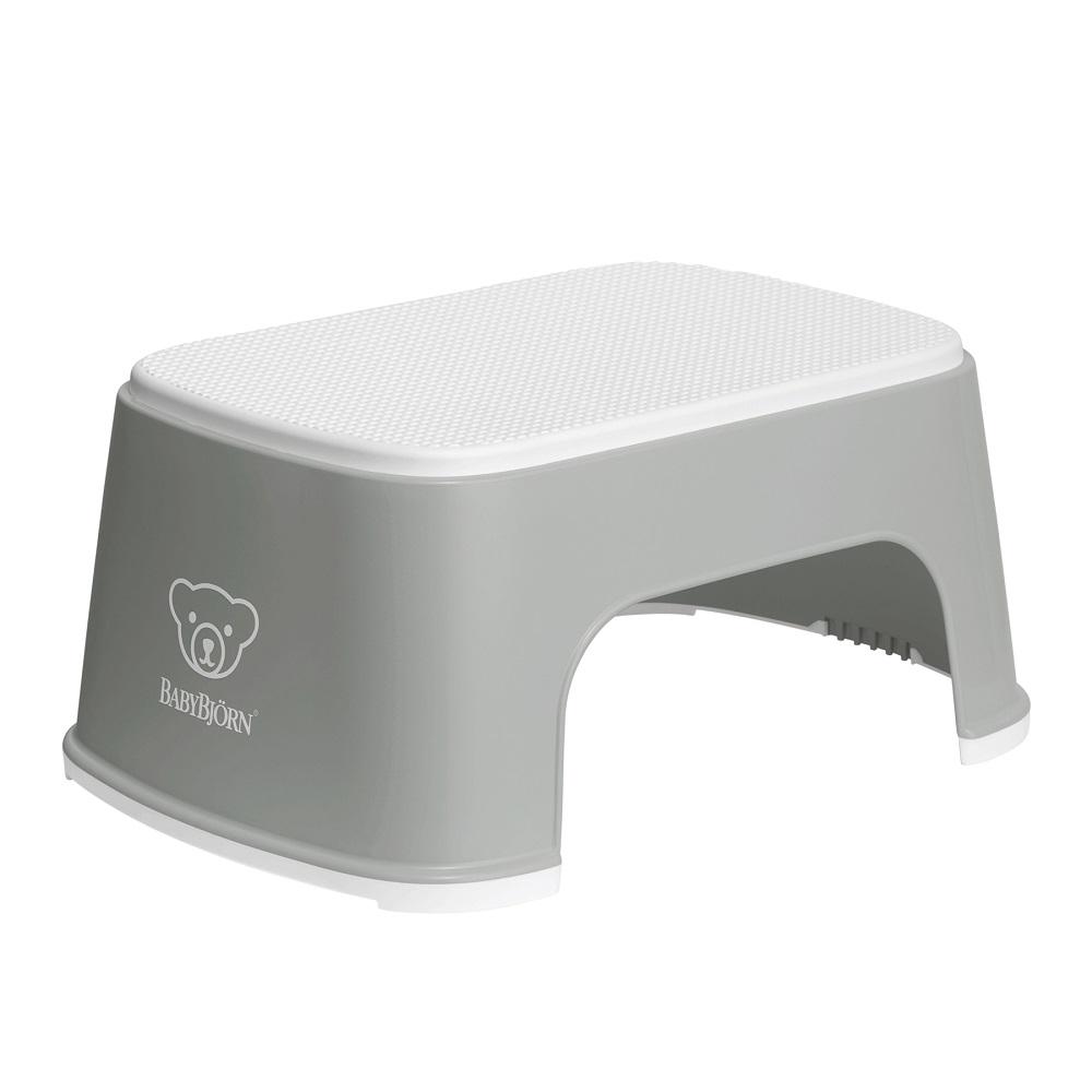 Baby Bjorn Step Stool (Grey/White)-Bath-Baby Bjorn-000035 GRY-babyandme.ca