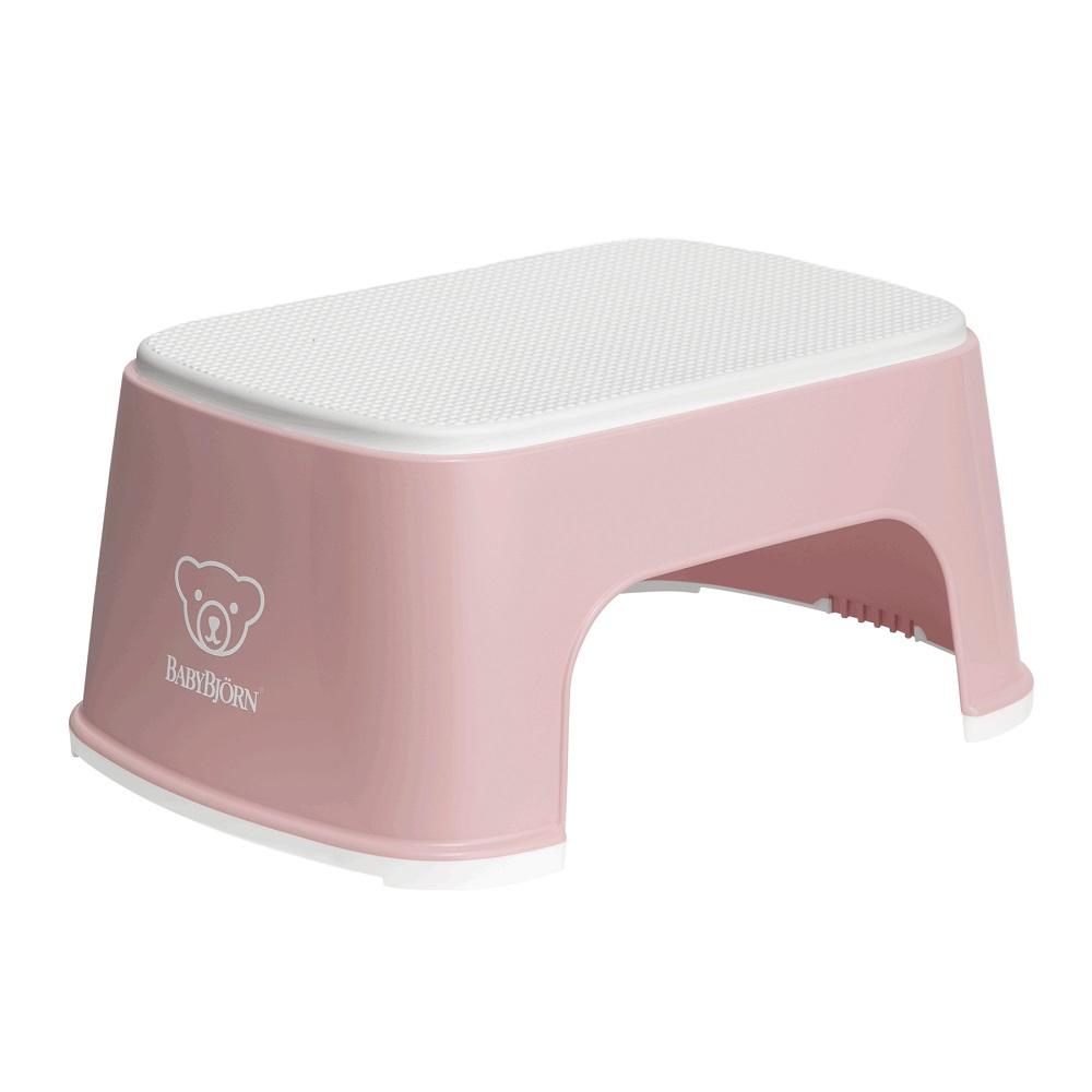 Baby Bjorn Step Stool (Powder Pink/White)-Bath-Baby Bjorn-000035 PP-babyandme.ca